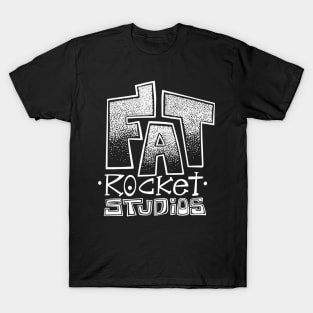 Fat Rocket Studios Logo - White T-Shirt